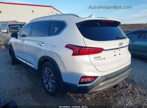 5NMS33ADXLH286401 2020 HYUNDAI SANTA FE White უკანა მარცხენა