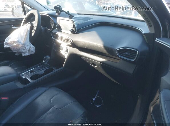 5NMS3CAD0LH246585 2020 HYUNDAI SANTA FE Black Widok wnętrza z przodu