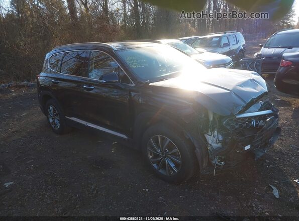 5NMS3CAD0LH246585 2020 HYUNDAI SANTA FE Black Widok zestawu wskaźników