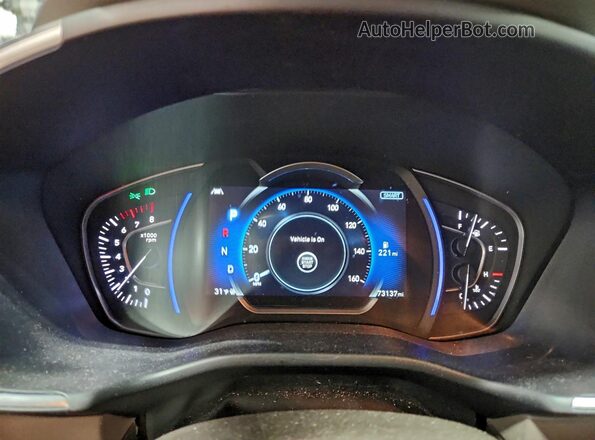5NMS3CAD1LH293964 2020 HYUNDAI SANTA Gray ხელსაწყოთა პანელის ხედი