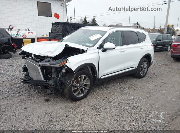 5NMS3CAD6LH303310 2020 HYUNDAI SANTA FE White Vista tres cuartos delantera izquierda