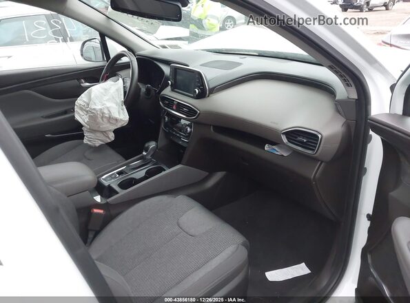 5NMS3CAD6LH303310 2020 HYUNDAI SANTA FE White Vista interior delantera