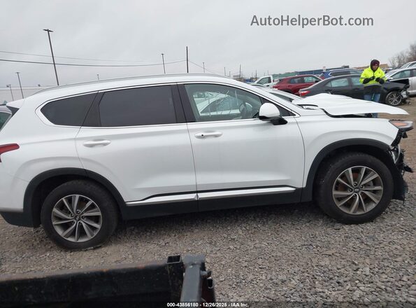 5NMS3CAD6LH303310 2020 HYUNDAI SANTA FE White Vista interior trasera