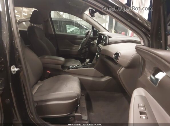 5NMS3CAD7LH225149 2020 HYUNDAI SANTA FE Black Widok wnętrza z przodu