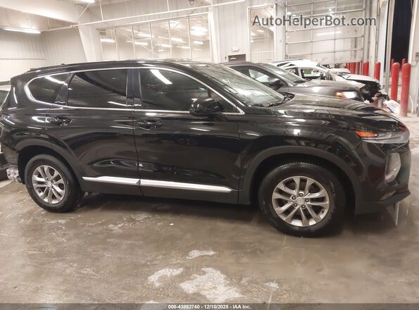 5NMS3CAD7LH225149 2020 HYUNDAI SANTA FE Black Widok wnętrza z tyłu