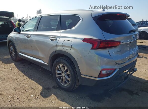 5NMS3CAD9LH205906 2020 HYUNDAI SANTA FE Серебряный Задняя левая четверть