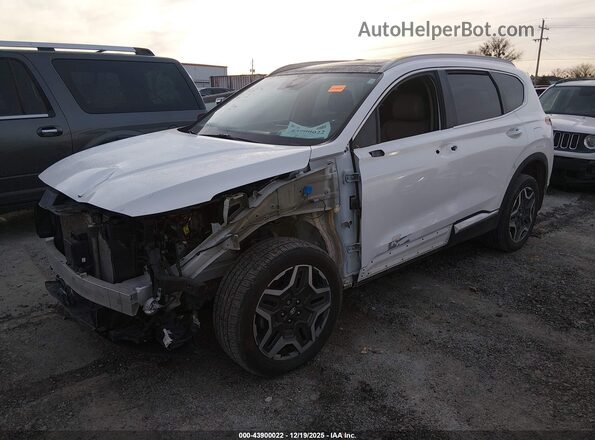 5NMS3DA12PH007444 2023 HYUNDAI SANTA FE HYBRID White Przód lewy