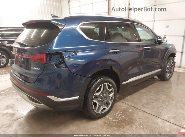 5NMS3DA15PH007468 2023 HYUNDAI SANTA FE HYBRID Blue უკანა მარჯვენა