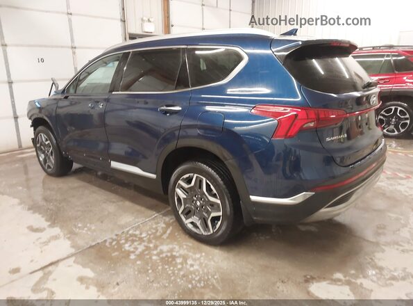 5NMS3DA15PH007468 2023 HYUNDAI SANTA FE HYBRID Blue უკანა მარცხენა