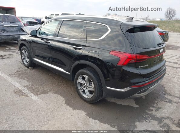 5NMS3DAJ1MH365520 2021 HYUNDAI SANTA FE Black Trasero izquierdo