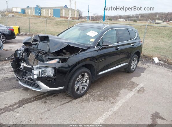 5NMS3DAJ1MH365520 2021 HYUNDAI SANTA FE Black Vista tres cuartos delantera izquierda