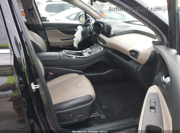 5NMS3DAJ1MH365520 2021 HYUNDAI SANTA FE Black Vista interior delantera