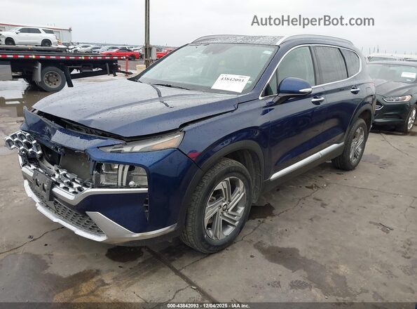 5NMS3DAJ4PH500980 2023 HYUNDAI SANTA FE Dark Blue Առջևի ձախ երեք քառորդ տեսարան