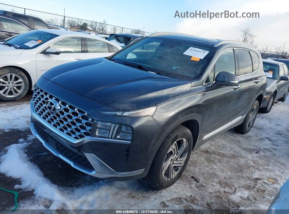 5NMS3DAJ6NH481300 2022 HYUNDAI SANTA FE Gray წინა მარცხენა ხედი სამი მეოთხედიდან