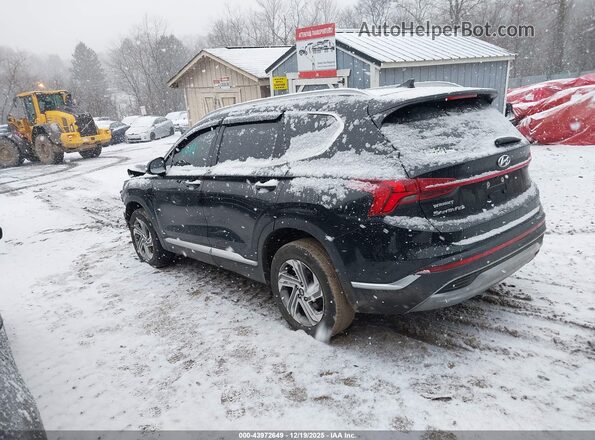5NMS3DAJ7MH329413 2021 HYUNDAI SANTA FE Black Trasero izquierdo