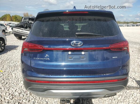 5NMS3DAJ9NH386116 2022 HYUNDAI SANTA Blue Вид ззаду