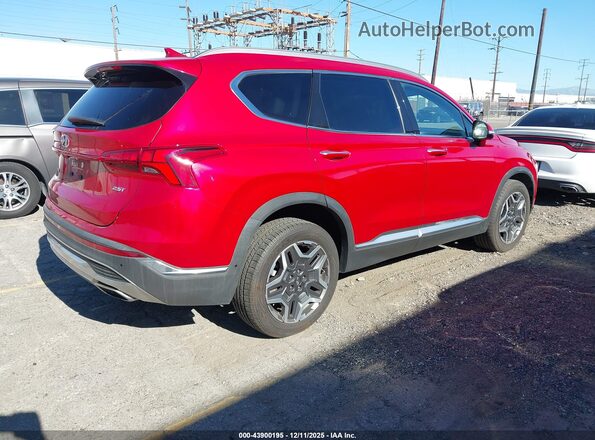 5NMS44AL2MH313487 2021 HYUNDAI SANTA FE Red Rear right