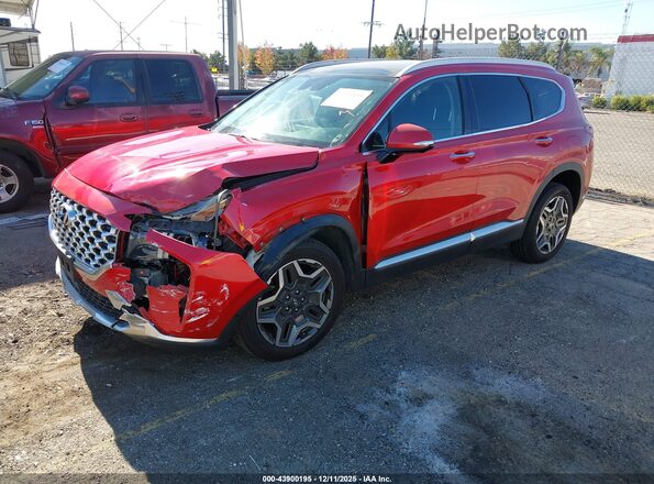 5NMS44AL2MH313487 2021 HYUNDAI SANTA FE Red Front left