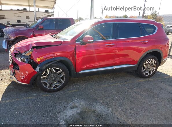 5NMS44AL2MH313487 2021 HYUNDAI SANTA FE Red 360 interior view