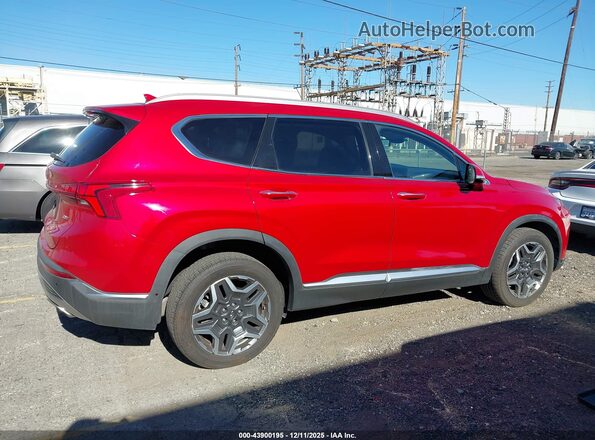 5NMS44AL2MH313487 2021 HYUNDAI SANTA FE Red Rear interior view