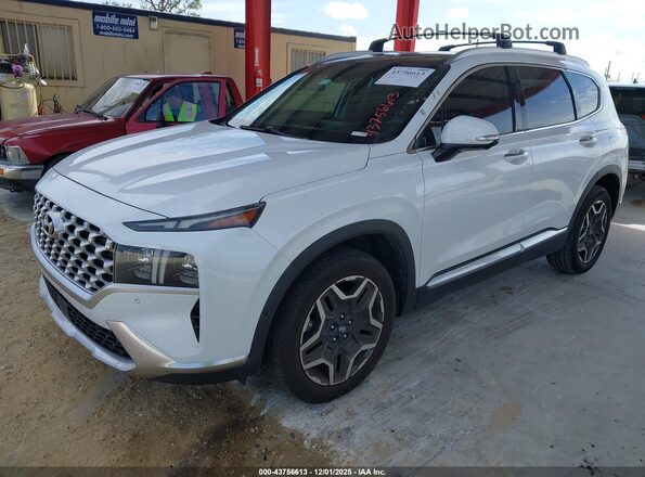 5NMS44AL3NH470656 2022 HYUNDAI SANTA FE White Vista tres cuartos delantera izquierda