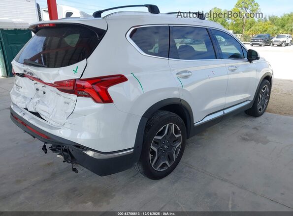 5NMS44AL3NH470656 2022 HYUNDAI SANTA FE White Trasero derecho