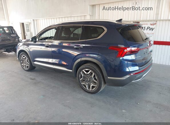5NMS44AL6NH478332 2022 HYUNDAI SANTA FE Blue Trasero izquierdo
