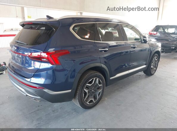5NMS44AL6NH478332 2022 HYUNDAI SANTA FE Blue Trasero derecho