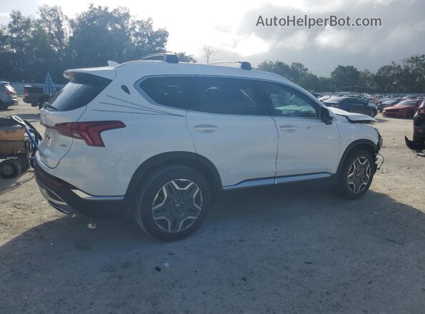 5NMS44ALXMH370133 2021 HYUNDAI SANTA White Trasero derecho