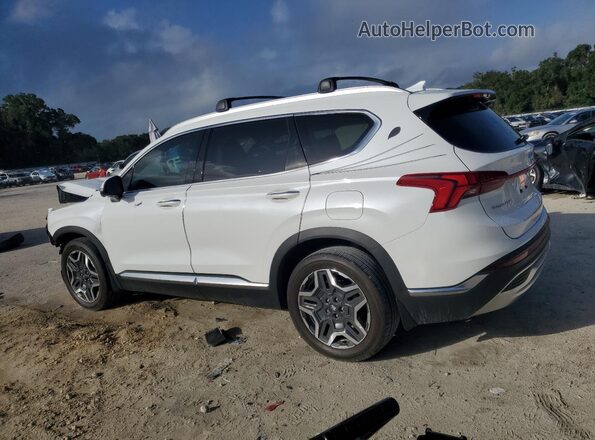 5NMS44ALXMH370133 2021 HYUNDAI SANTA White Trasero izquierdo
