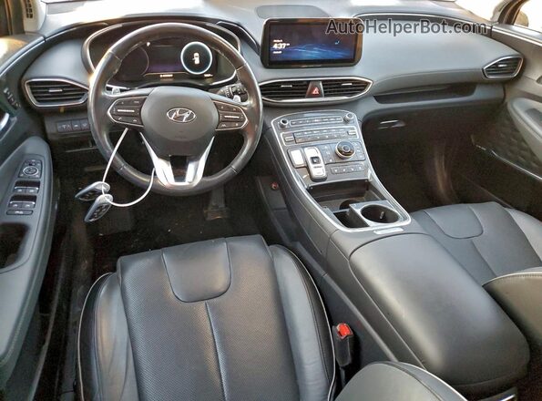 5NMS4DAL4MH354512 2021 HYUNDAI SANTA Gray წინა პანელის ხედი
