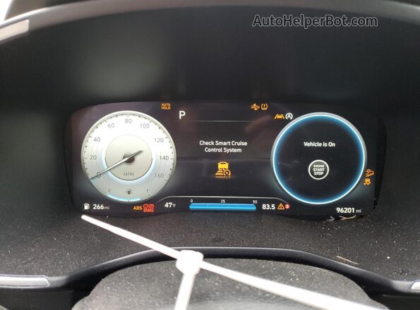 5NMS4DAL4MH354591 2021 HYUNDAI SANTA White Instrument cluster view