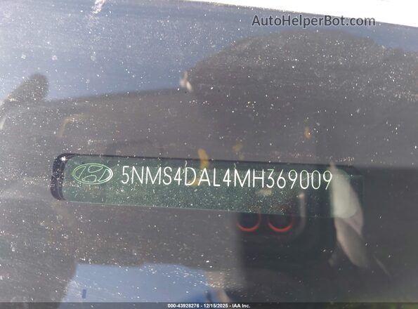 5NMS4DAL4MH369009 2021 HYUNDAI SANTA FE Синий 