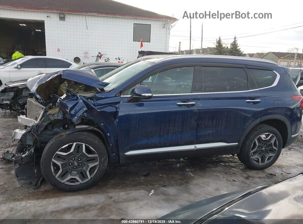 5NMS4DAL6MH318384 2021 HYUNDAI SANTA FE Синий Панорамный вид салона 360°
