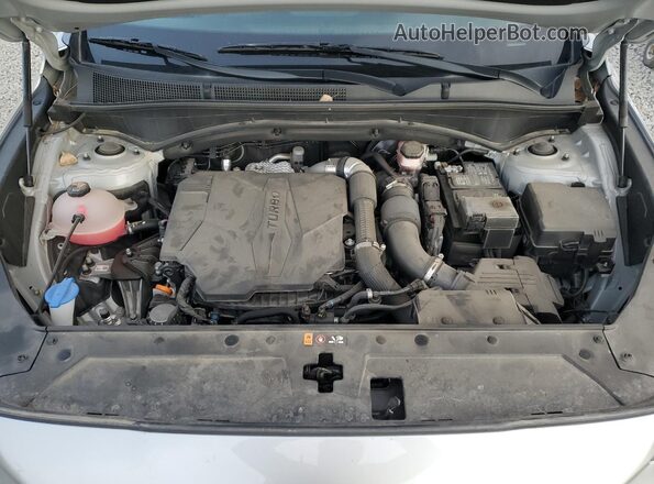 5NMS4DAL6NH455858 2022 HYUNDAI SANTA Silver Vista del compartimento del motor