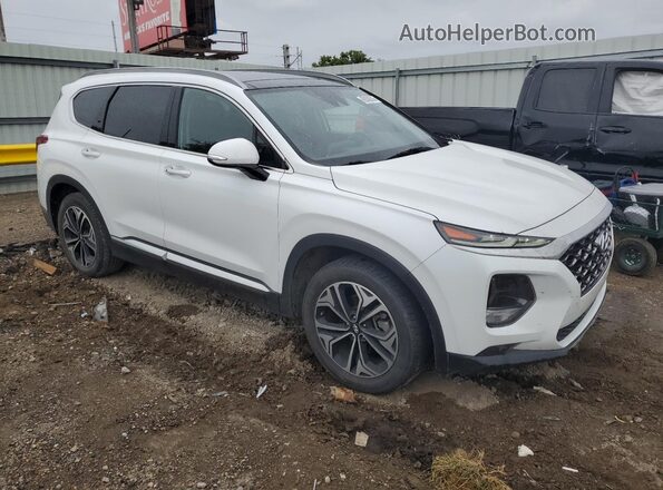5NMS53AA2KH069794 2019 HYUNDAI SANTA Белый Передняя правая четверть