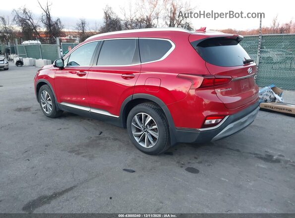 5NMS53AD5LH189083 2020 HYUNDAI SANTA FE Red უკანა მარცხენა