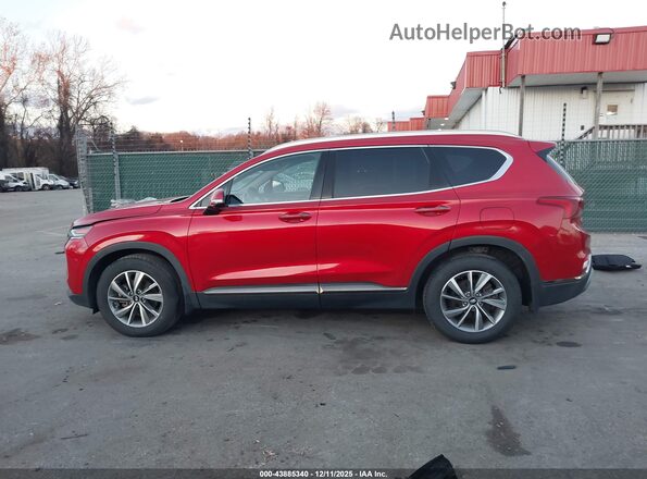 5NMS53AD5LH189083 2020 HYUNDAI SANTA FE Red სალონის 360-გრადუსიანი ხედი