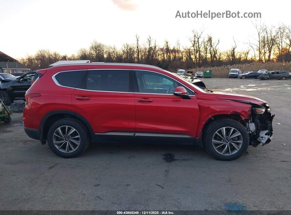 5NMS53AD5LH189083 2020 HYUNDAI SANTA FE Red უკანა სალონის ხედი