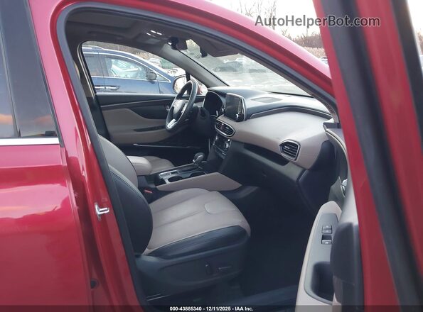 5NMS53AD5LH189083 2020 HYUNDAI SANTA FE Red წინა სალონის ხედი