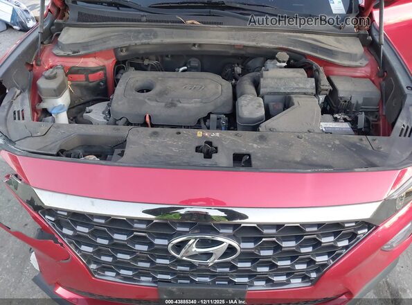 5NMS53AD5LH189083 2020 HYUNDAI SANTA FE Red უკანა ხედი