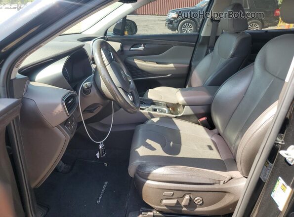 5NMS53AD7LH213044 2020 HYUNDAI SANTA Black Front interior view