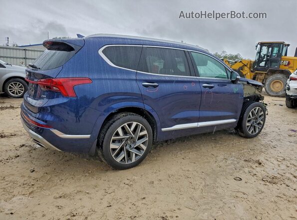 5NMS54AL4NH375150 2022 HYUNDAI SANTA FE CALLIGRAPHY Blue Trasero derecho