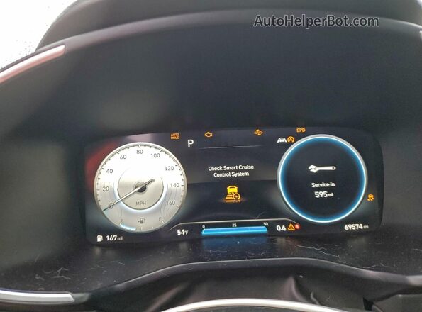 5NMS54AL4NH375150 2022 HYUNDAI SANTA FE CALLIGRAPHY Blue Vista del cuadro de instrumentos