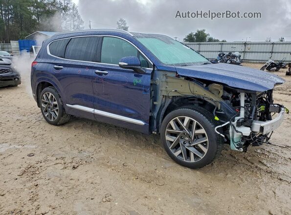 5NMS54AL4NH375150 2022 HYUNDAI SANTA FE CALLIGRAPHY Blue Delantero derecho