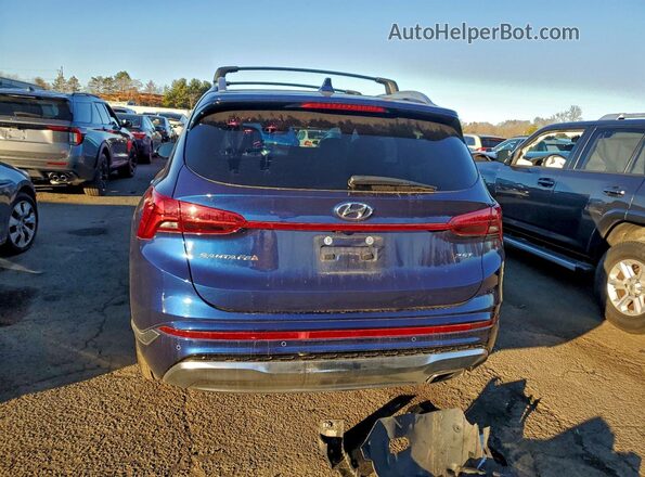 5NMS54AL4PH597450 2023 HYUNDAI SANTA FE CALLIGRAPHY Blue Rear view