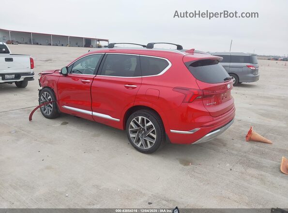 5NMS54AL5NH455153 2022 HYUNDAI SANTA FE CALLIGRAPHY Красный Задняя левая четверть