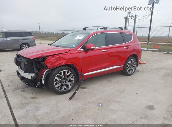5NMS54AL5NH455153 2022 HYUNDAI SANTA FE CALLIGRAPHY Красный Передняя левая четверть