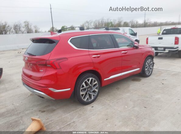 5NMS54AL5NH455153 2022 HYUNDAI SANTA FE CALLIGRAPHY Красный Задняя правая четверть