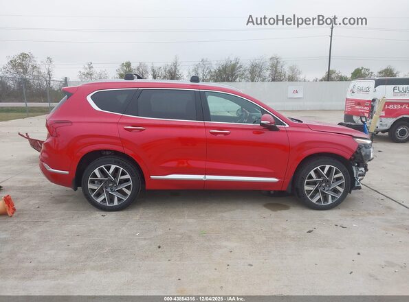 5NMS54AL5NH455153 2022 HYUNDAI SANTA FE CALLIGRAPHY Красный Панорамный вид салона 360°